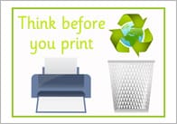 Think Before You Print Poster