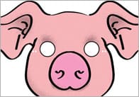Three Little Pigs Role-Play Masks