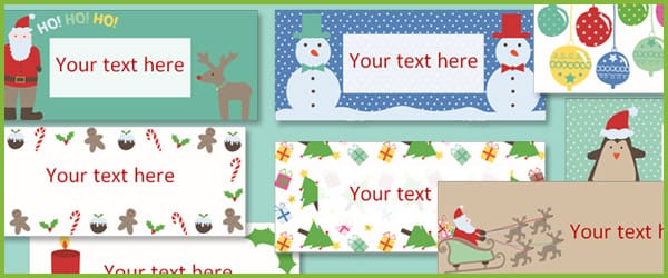 Christmas labels