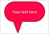 Editable Speech Bubbles