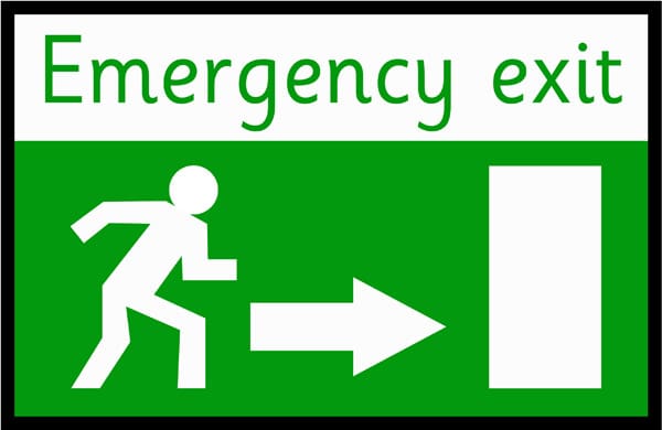 Emergency Exit Poster