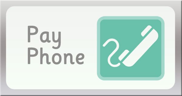Pay Phone Sign