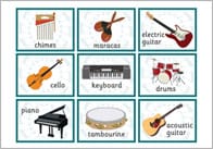 Musical Instrument Flash Cards