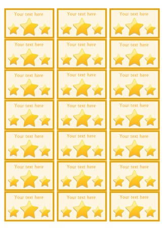 Gold Star Stickers / Badges