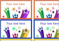 Editable Star Themed Reward Stickers
