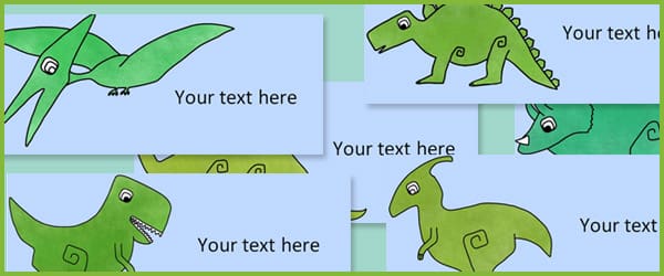 Dinosaur labels