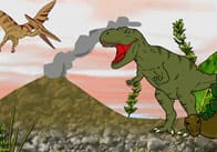 Small World Scenery: Dinosaur Scene