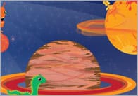 Large Space Themed Poster