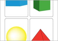 3D Shape Flash Cards
