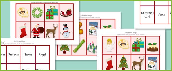 Christmas Bingo Cards