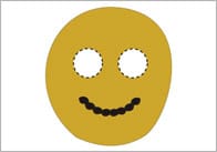 The Gingerbread Man Masks for Role-Play