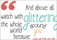 Inspirational Quotation Poster: Roald Dahl