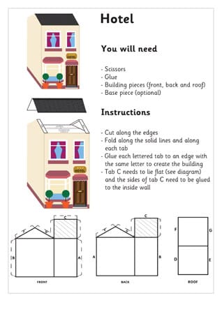 3D Model Building: Hotel| Craft Activities For Kids