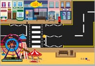 Seaside Themed Programmable Robot Mat