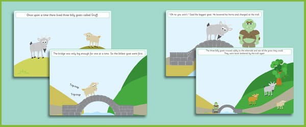 Billy Goats Gruff Story Visuals