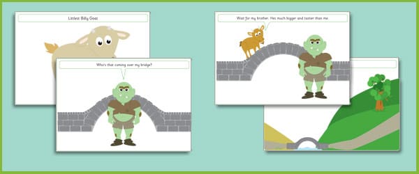 Three Billy Goats Gruff Simple Visual Aids