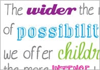 Inspirational Quotation Poster: Loris Malaguzzi 3
