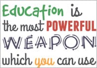 Inspirational Quotation Poster: Nelson Mandela