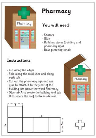 3D Model Building: Pharmacy| Craft Activities For Kids