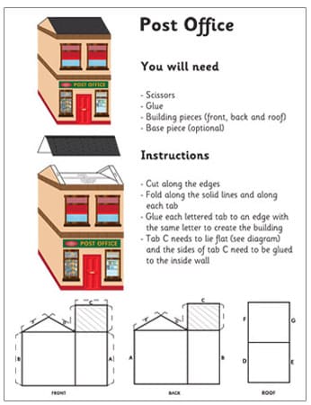 3D Model Building: Post Office| Craft Activities For Kids