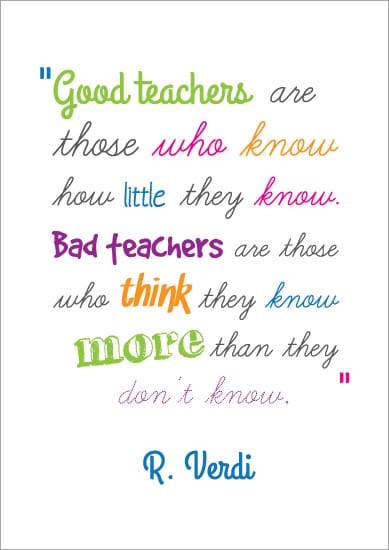 Inspirational Quotation Poster: R. Verdi