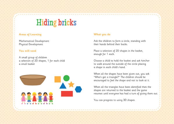 Hiding Bricks – Three Little Pigs Activity
