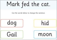 Phase 3: Sentence Substitute Mats