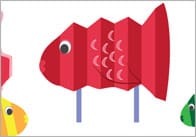 Concertina Fish Puppet