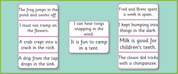 Phase 4: Sentence Cards