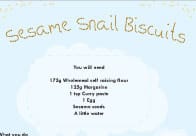 Sesame Snail Biscuits Recipe