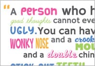 Inspirational Quotation Poster: Roald Dahl 3