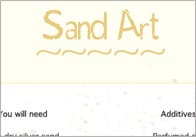 Sand Art Craft Activity