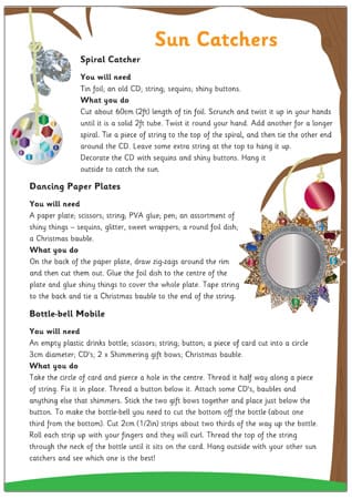 Sun Catchers Craft Activity