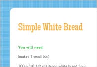 Simple White Bread Recipe