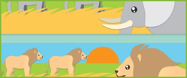 Safari Table Signs