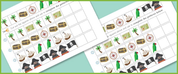 Pirate Worksheets