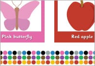 Colour Matching Bingo Game
