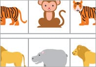 Zoo Animals Worksheets – Complete The Pattern