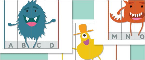 Monster Alphabet Puzzles