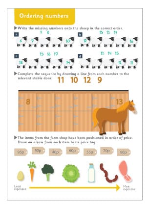 Ordering Numbers Worksheet
