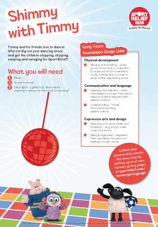 Sport Relief 2016: Shimmy With Timmy Activity