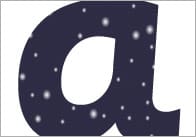Night Sky Display Lettering