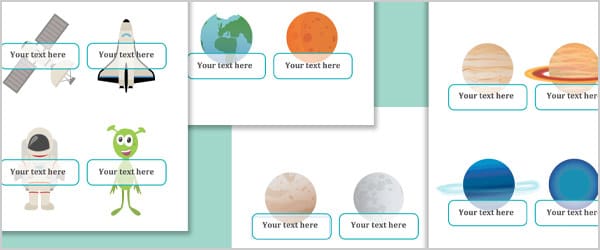 Space Editable Self-Registration Labels