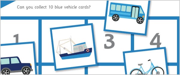 Vehicle Maths Game – All About 10