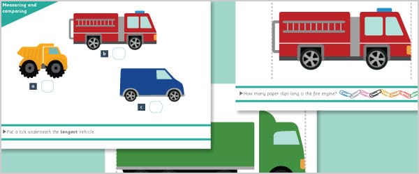 Vehicle Measuring and Comparing Activity Mats