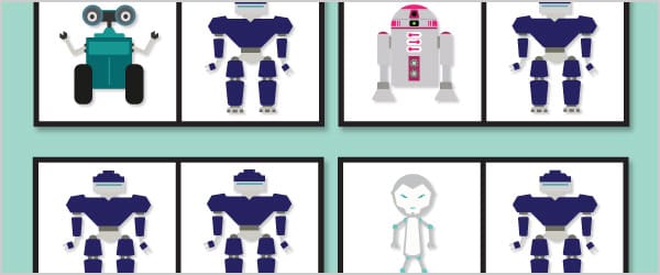 Robot Dominoes