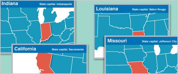 US States Flash Cards