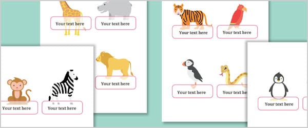 Exotic Animals Self-Registration Labels