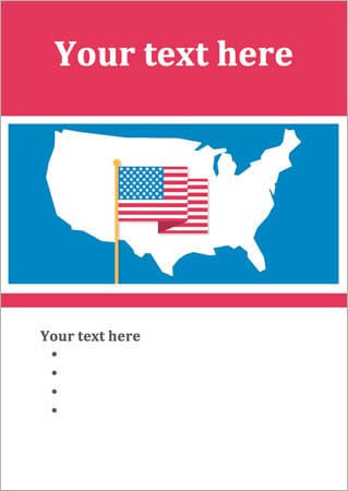 USA Editable Poster