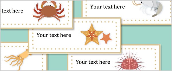 Editable Rockpool Labels